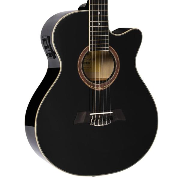 Imagem de Violão Elétrico Michael VMY340 Cutway Preto Aço