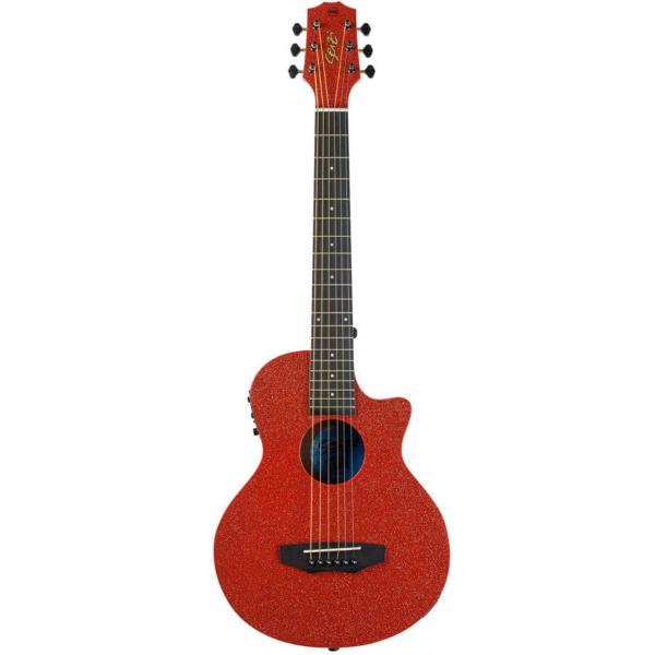 Imagem de Violão Elétrico Seizi Fun Panda Aço Lava Red Sparkle