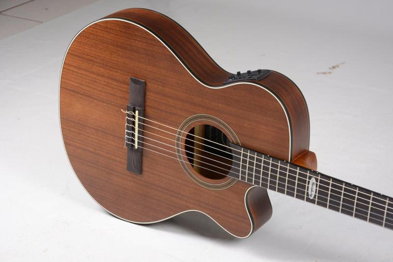 Imagem de Violao Eletrico Strinberg Flat Nylon Sl200C Mgs Mahogany