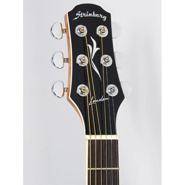 Imagem de Violão Elétrico Strinberg Folk Aço London LE30C SB Sunburst