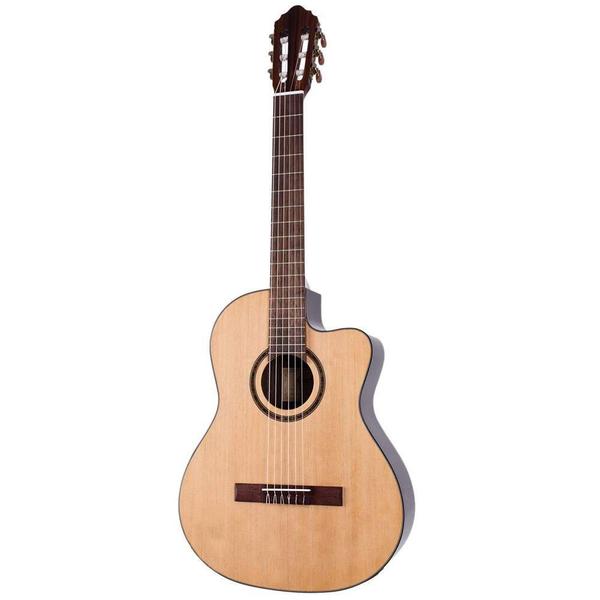 Imagem de Violão Eletroacústico Cort AC160CF Nylon Natural com Bag