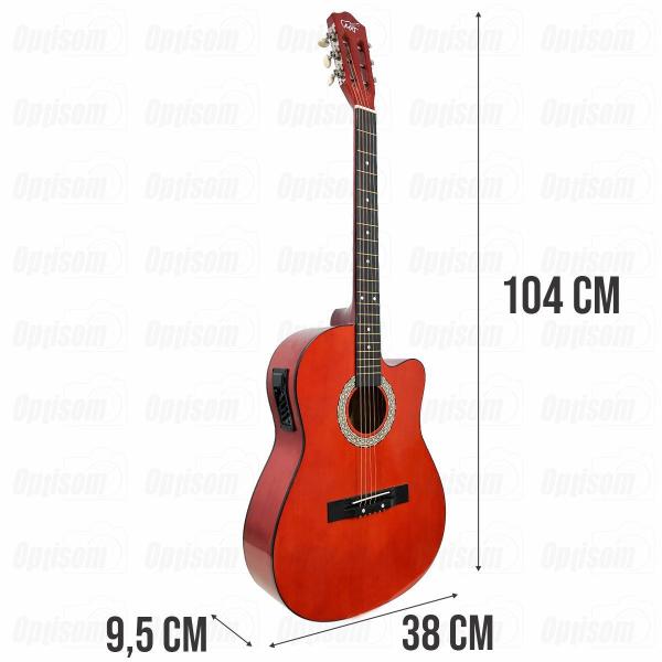 Imagem de Violão Eletroacústico Cutway Aço 39" Mxt Com Equalizador E Capa