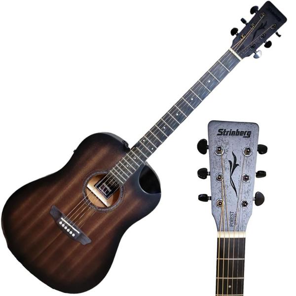 Imagem de Violão Eletroacustico Strinberg Forest FS4D HCR Tabaco Sunburst c/ Half Cutaway