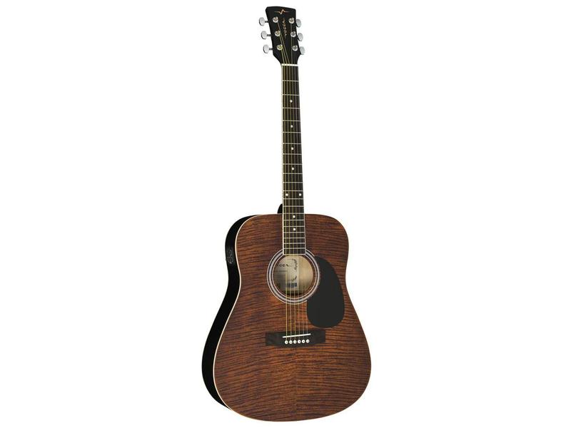 Imagem de Violão Elétroacústico Vogga VCK380 MF Folk Aço Mahogany