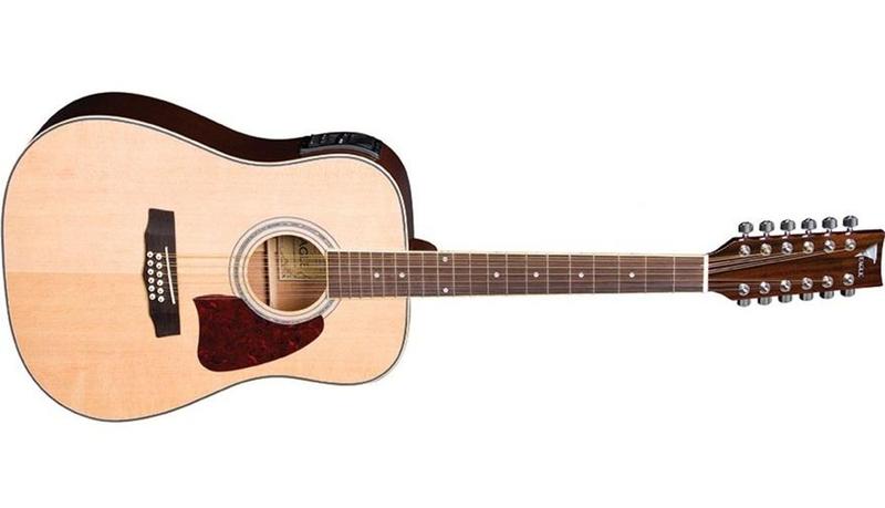 Imagem de Violão Folk Elétrico CH888E12 NT Natural 12 Cordas Eagle Com Afinador