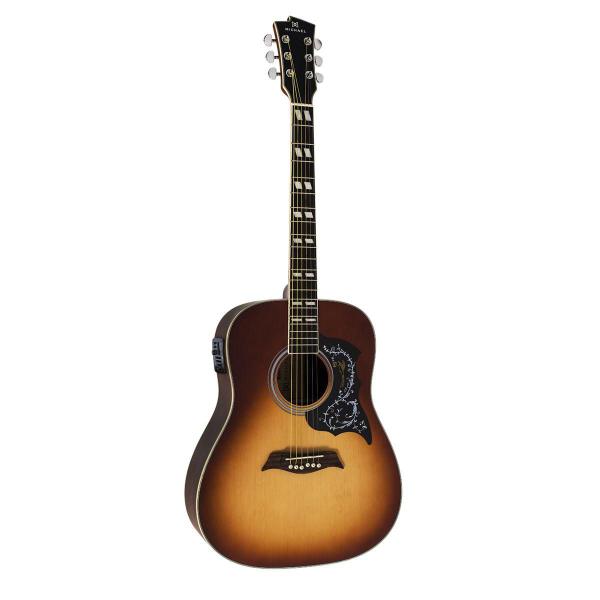 Imagem de Violão Folk Elétrico Michael Galaxy VM925DT Sunburst Satin