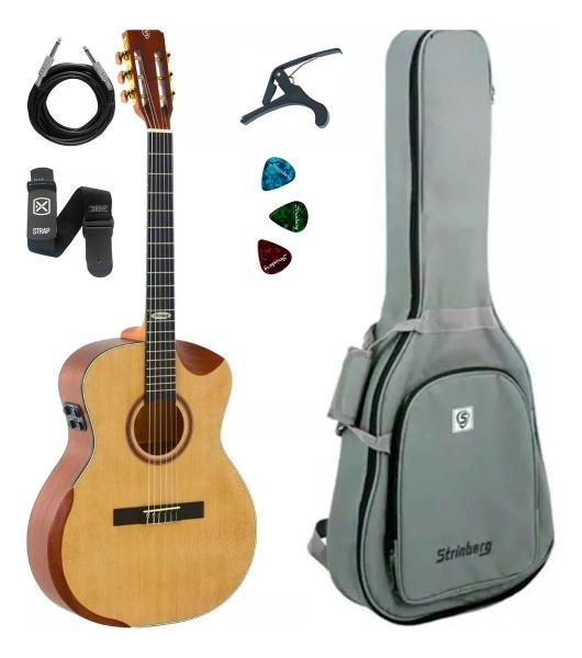 Imagem de Violão Galaxy Sc301hcr Ns Natural Nylon +capa E Acessórios