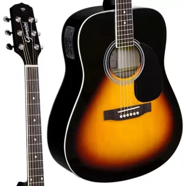 Imagem de Violao giannini gd-1 eq vsb-s folk full vintage sunburst satin