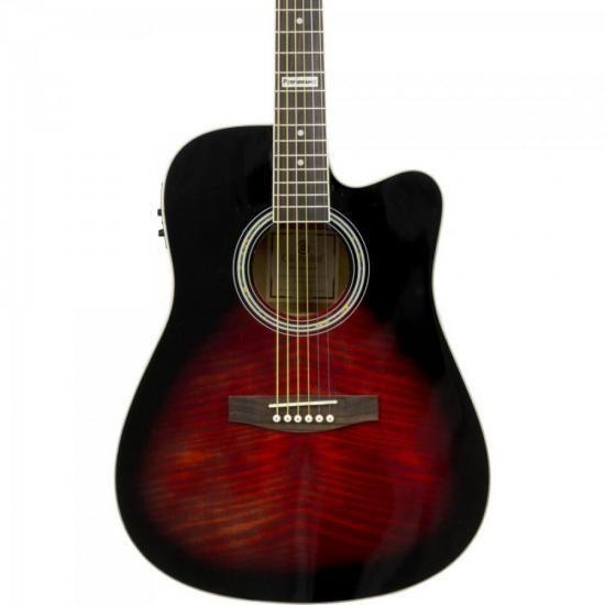 Imagem de Violão Giannini GF1D CEQ Eletroacústico Aço Brown Red Burst Burst F002