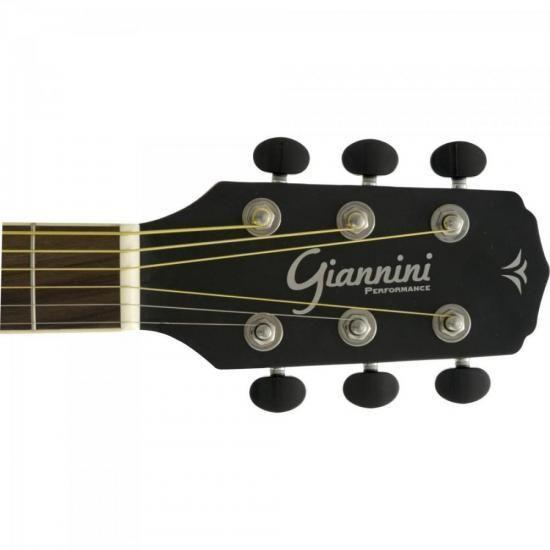 Imagem de Violão Giannini GF1D CEQ Eletroacústico Aço Preto F002