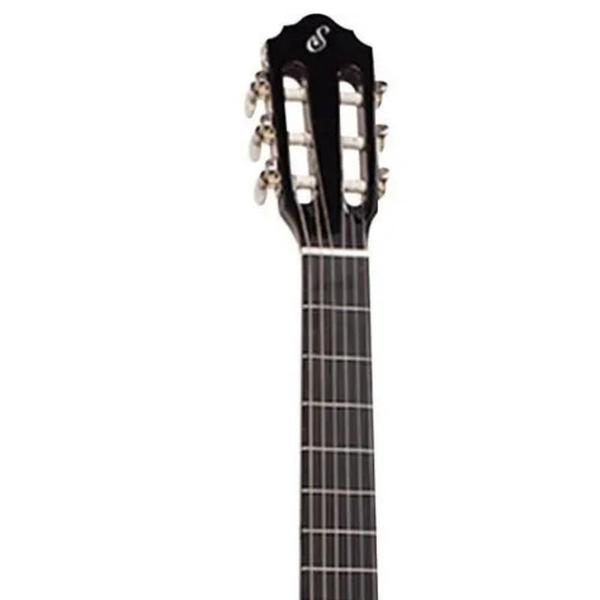 Imagem de Violao giannini nf-14 ceq bk flat nailon eletroacustico preto