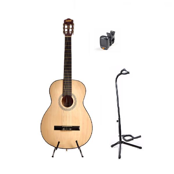 Imagem de Violão Land Nylon Natural Ln-39  Suporte  Chão  Afinador 141