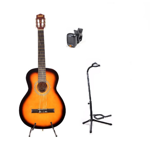 Imagem de Violão Land Nylon Sunburst Ln-39 Suporte  Chão  Afinador 148