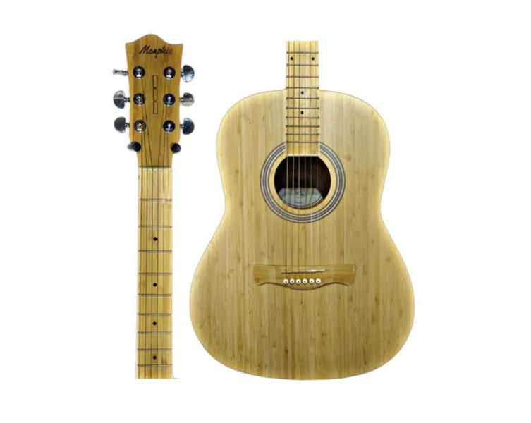 Imagem de Violao memphis eletrico aco classico eq all solid bambu naturale nts