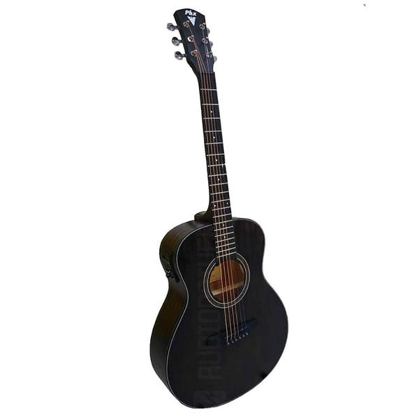 Imagem de Violão Mini Western PHX Elétrico Aço PX-36 BKS Preto Fosco