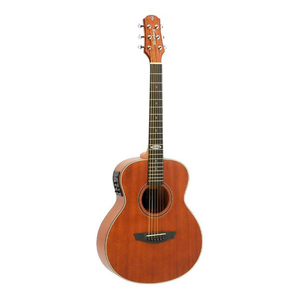 Imagem de Violão Strinberg Mini Jumbo Elétrico Cordas em Aço SM200 MGS Mahogany Fosco Violao Eletroacústico