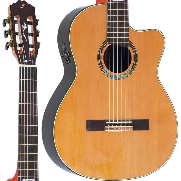 Imagem de Violão Strinberg Valencia Ce55Sc Natural Nylon elétrico