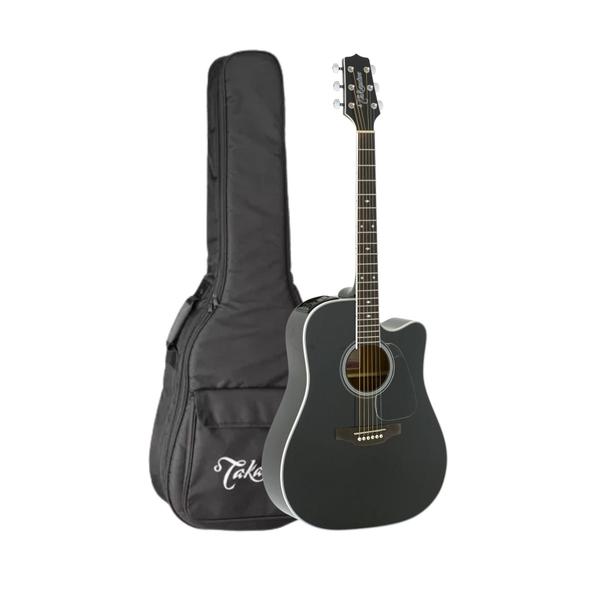 Imagem de Violão Takamine Aço Eletrico Gd34Ce Blk Black Com Bag