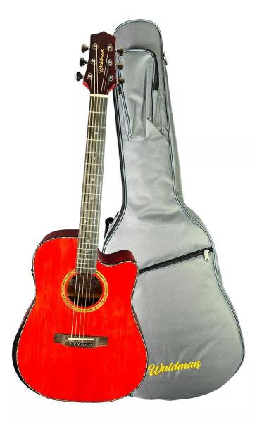 Imagem de Violão waldman folk sólido abadia dcex-1841 red c/ bag