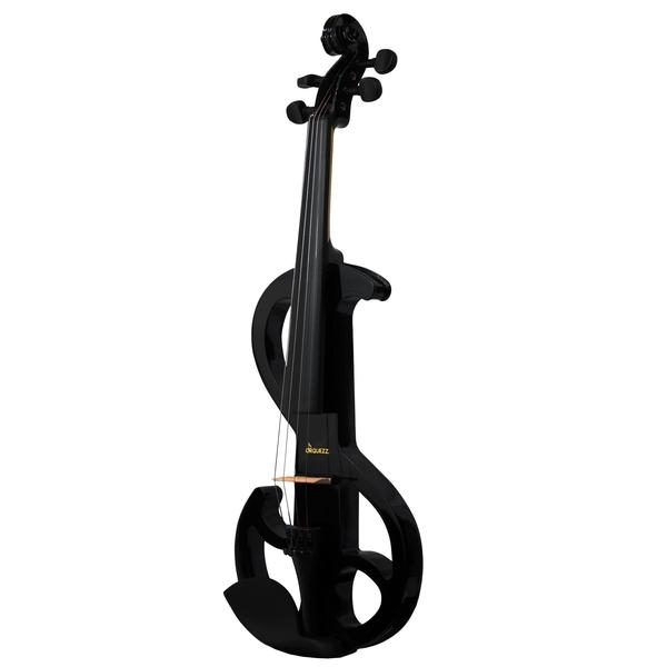 Imagem de Violino Intermediário Elétrico Orquezz Scroll 4/4: Preto