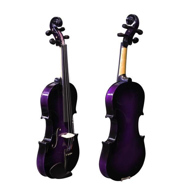 Imagem de Violino Orquezz Iniciante 4/4 Colorido - Roxo