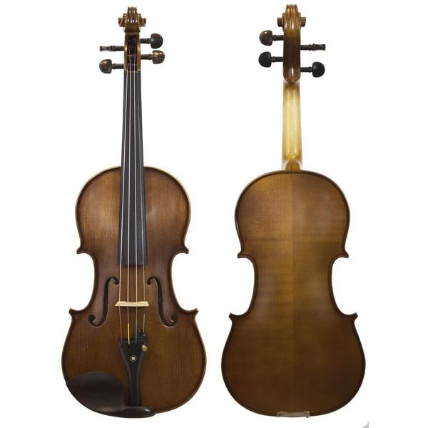 Imagem de Violino Orquezz Intermediário Strad 4/4 - Madeira Maciça - Ébano - Arco Natural - Estojo Gota