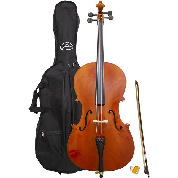 Violoncelo Acústico Alan 1210 4/4 com Bag Imagem de Violoncelo Acústico Alan 1210 4/4 com Bag