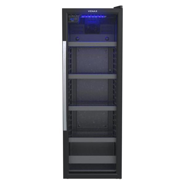 Visa Cooler Expositor Cervejeiro Porta Vidro 200L Blue Light Expvqbl 200 - Venax Preto Fosco Imagem de Visa Cooler Expositor Cervejeiro Porta Vidro 200L Blue Light Expvqbl 200 - Venax Preto Fosco