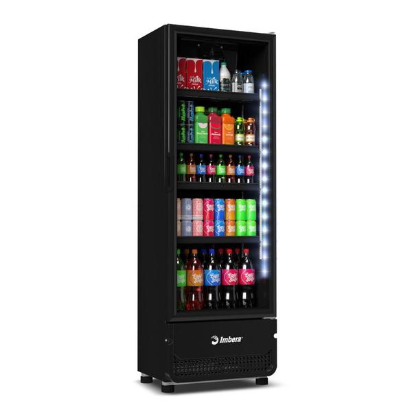 Imagem de Visa Cooler Expositor de Bebidas 393 Litros Porta de Vidro Full Black VRS13 220V - Imbera