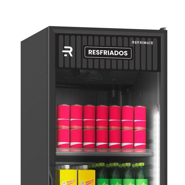 Visa Cooler Multiuso Refrigerador Comercial Porta de Vidro 0 a 7