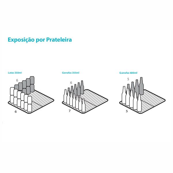 Imagem de Visa Cooler Refrigerador Expositor Multiuso Porta Vidro 235L VB25R Metalfrio 127V