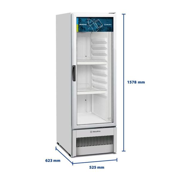 Imagem de Visa Cooler Refrigerador Expositor Multiuso Porta Vidro 235L VB25R Metalfrio 220V