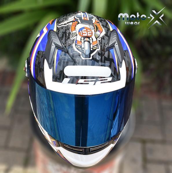 Imagem de Viseira Azul Capacete Ls2 Ff358 FF396 Polivisor