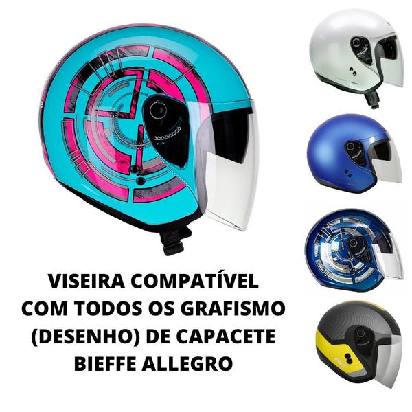 Imagem de Viseira Camaleão Espelhada Capacete Bieffe Allegro Honda HJS