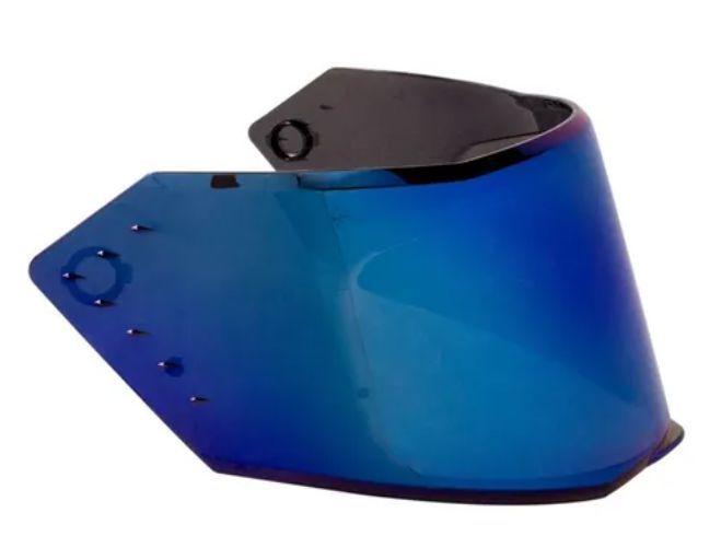 Imagem de Viseira Capacete Bieffe B-12 B12 Azul Espelhada Original