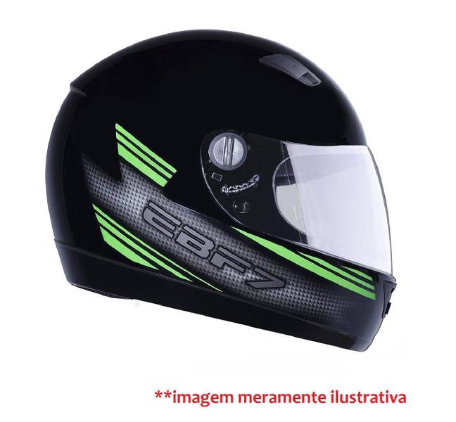 Imagem de Viseira Capacete Ebf Modelo New Ebf 7 E31 Fumê Preta Escura