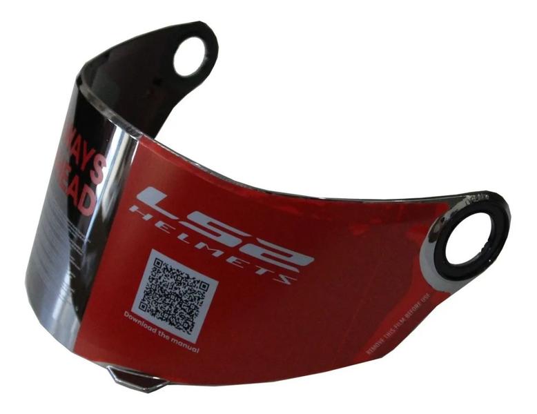 Viseira Capacete LS2 FF358 Cromada Original Imagem de Viseira Capacete LS2 FF358 Cromada Original