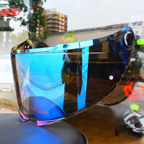 Imagem de Viseira Capacete Mt V28B Thunder 4 Sv Espelhada Azul