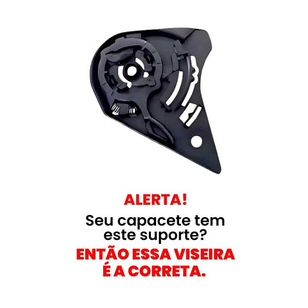 Imagem de Viseira Capacete Norisk Ff391 389 369 Cromada Polivisor