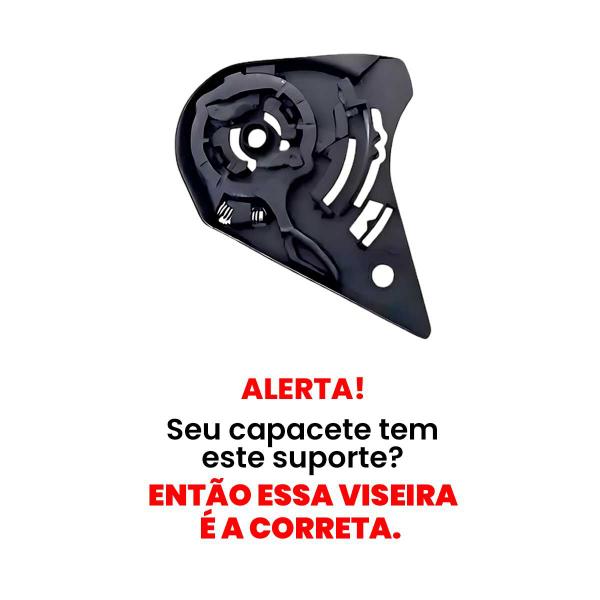 Imagem de Viseira Capacete Norisk Ff391 Razor Fume Polivisor 