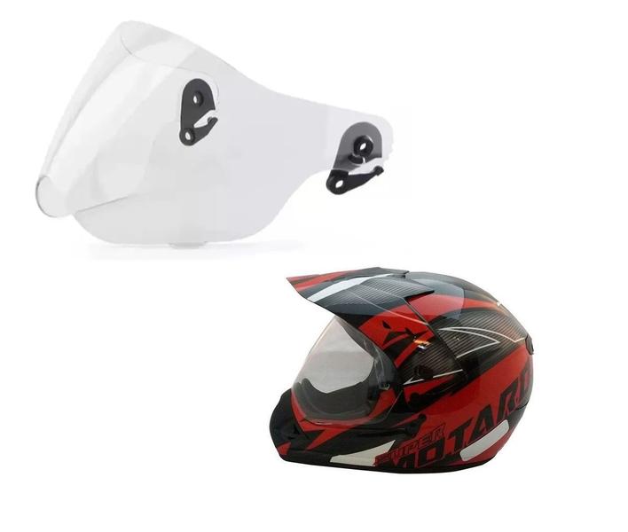 Imagem de Viseira Cristal Capacete Ebf Motard / Super Motard Polivisor