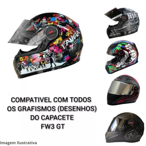 Imagem de Viseira Cristal Polivisor Ls2 Ff358 Ff396 / Fw3 Gt  / Strada