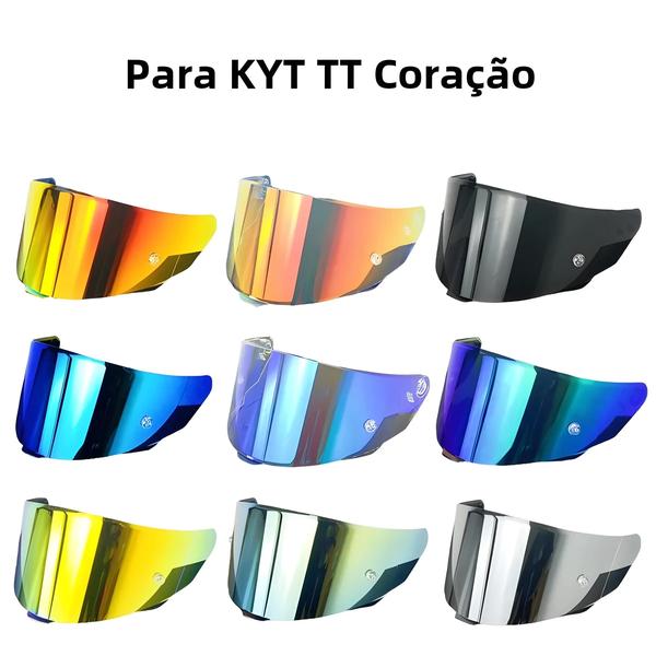 Imagem de Viseira De Capacete De Motocicleta De Rosto Inteiro, Pára-brisa Anti-uv Kyt Tt Course, Acessórios De