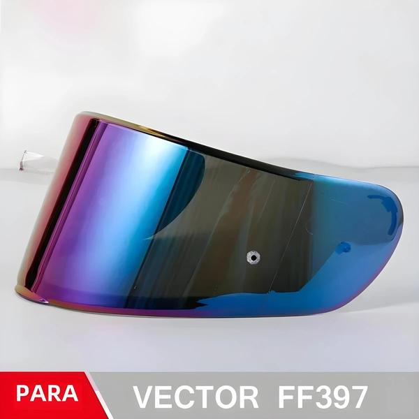 Imagem de Viseira De Capacete De Motocicleta Prateada Multicolorida Com Fumaça Escura Transparente Para