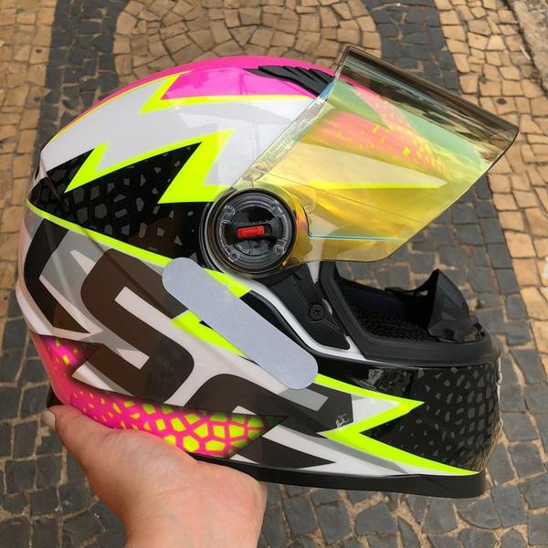 Imagem de Viseira Dourada Capacete Ls2 Ff358 Light Clara Polivisor