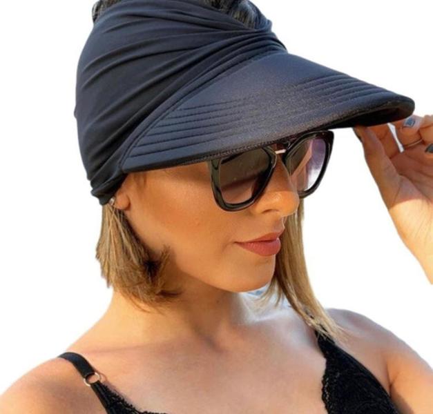 Imagem de Viseira Dupla Face Proteção Solar Uv50+turbante Praia Oferta