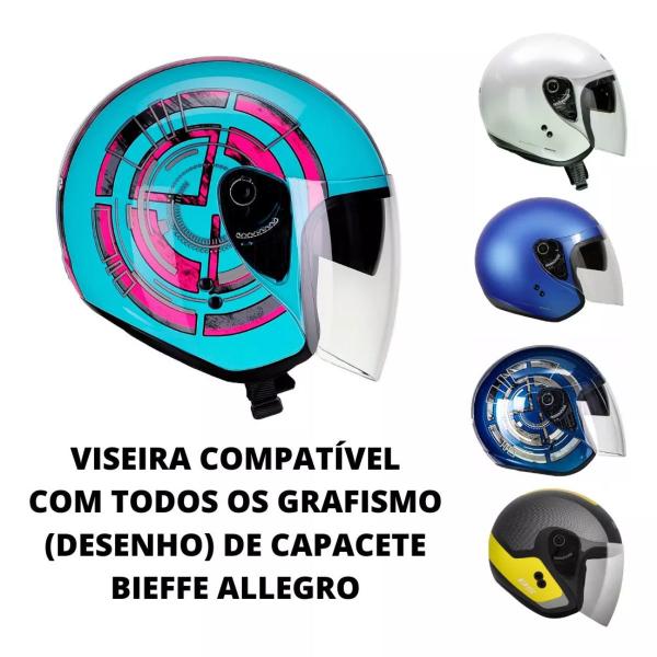 Imagem de Viseira Fumê Capacete Bieffe Allegro