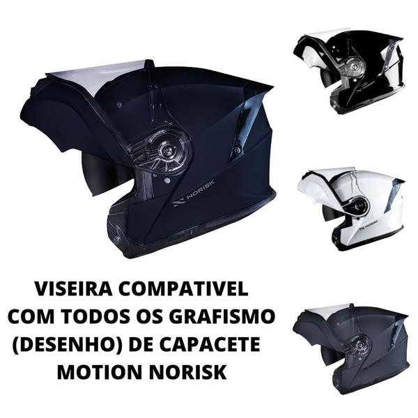 Imagem de Viseira Fume Capacete Robocop Norisk Motion Original