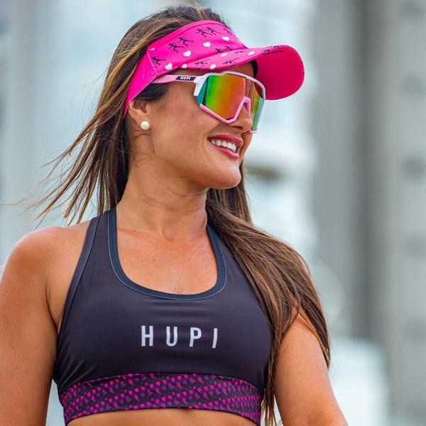 Imagem de Viseira para Corrida HUPI Love Run Rosa