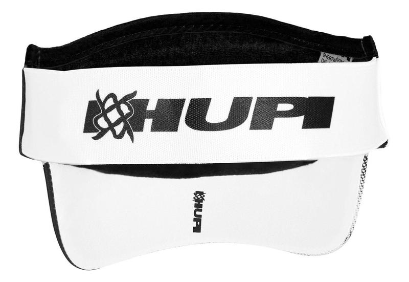 Viseira para Corrida HUPI Tuna Branco e Preto Imagem de Viseira para Corrida HUPI Tuna Branco e Preto